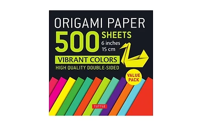 Origami Paper 500 sheets Vibrant Colors 6" by Tuttle Publishing