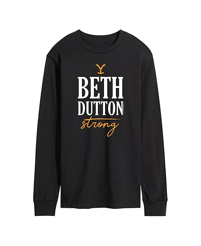 Men's Yellowstone Beth Dutton Strong Long Sleeve T-shirt