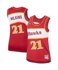 Women's Dominique Wilkins Red Atlanta Hawks Hardwood Classics Swingman Jersey