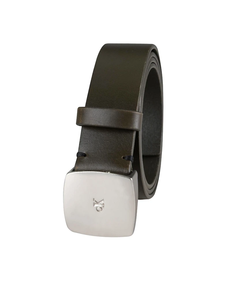 Calvin Klein Women's Micro Ck Logo Leather Pant Belt