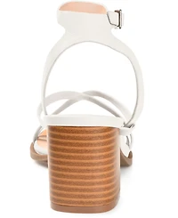 Journee Collection Women's Anikah Block Heel Strappy Sandals