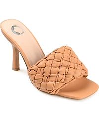 Journee Collection Women's Raquelah Woven Stiletto Sandals