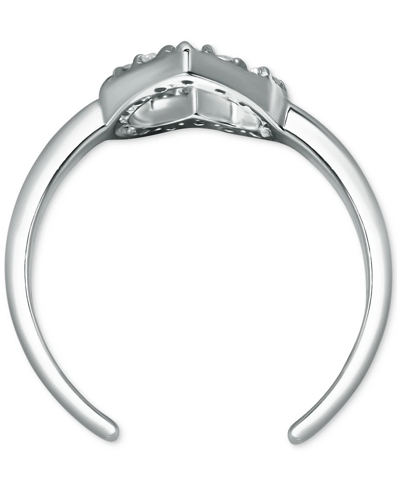 Giani Bernini Cubic Zirconia Heart Toe Ring, Created for Macy's