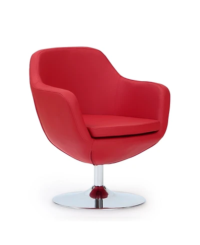 Manhattan Comfort Caisson Swivel Upholstered Accent Chair