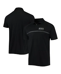 Men's Levelwear Black New York Yankees Sector Raglan Polo Shirt
