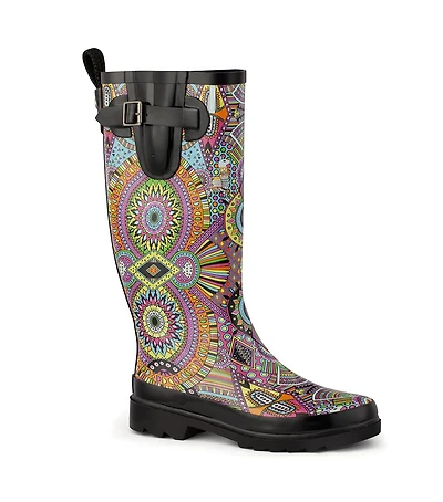 Sakroots Women's Rhythm Rubber Tall Rain Boot