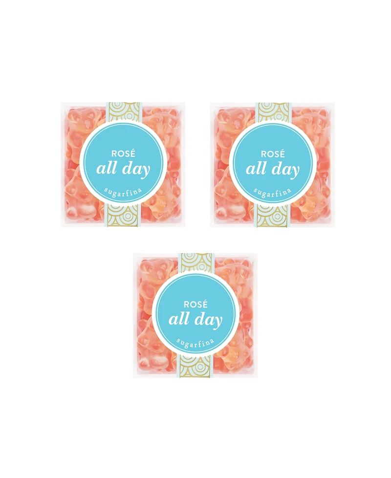 Sugarfina Rose All Day Bears Small Cube Kit, Pack of 3