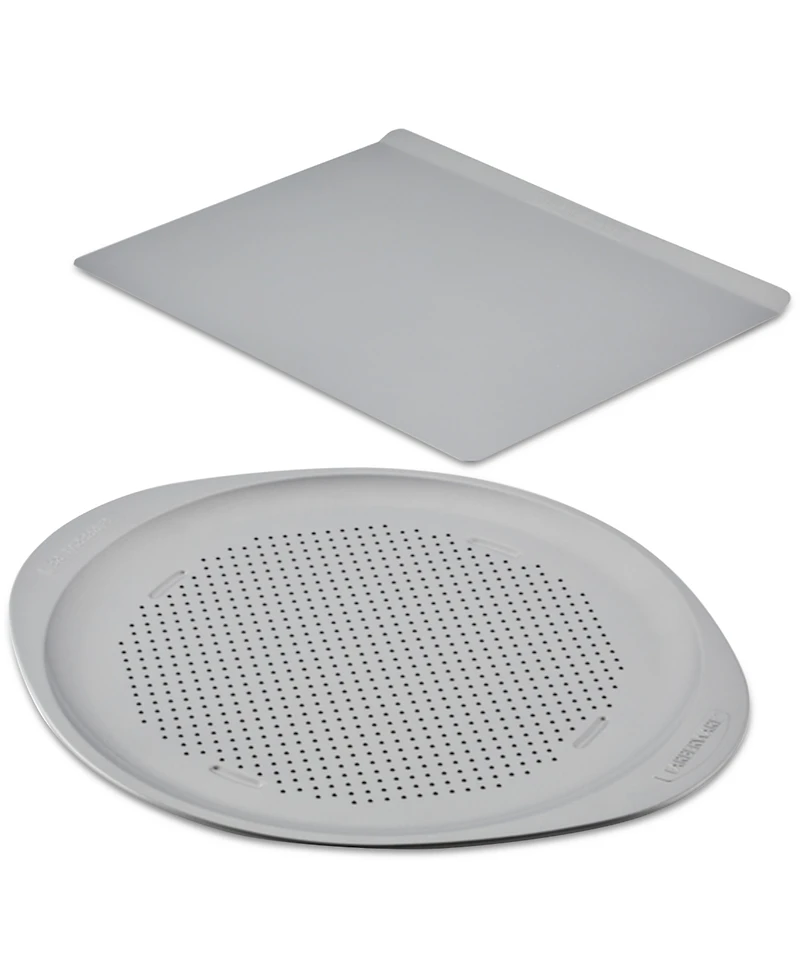 Farberware SmartBrown Nonstick Baking Sheet & Pizza Crisper Pan, Set of 2