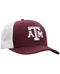Men's Top of the World Maroon, White Texas A&M Aggies Trucker Snapback Hat