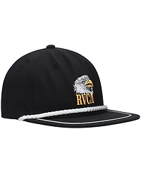 Men's Rvca Black Flight Snapback Hat