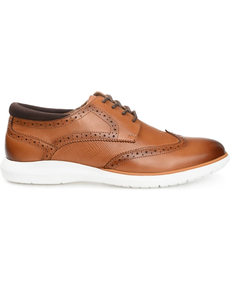 Thomas & Vine Men's Savage Embossed Wingtip Derby Dress Shoes
