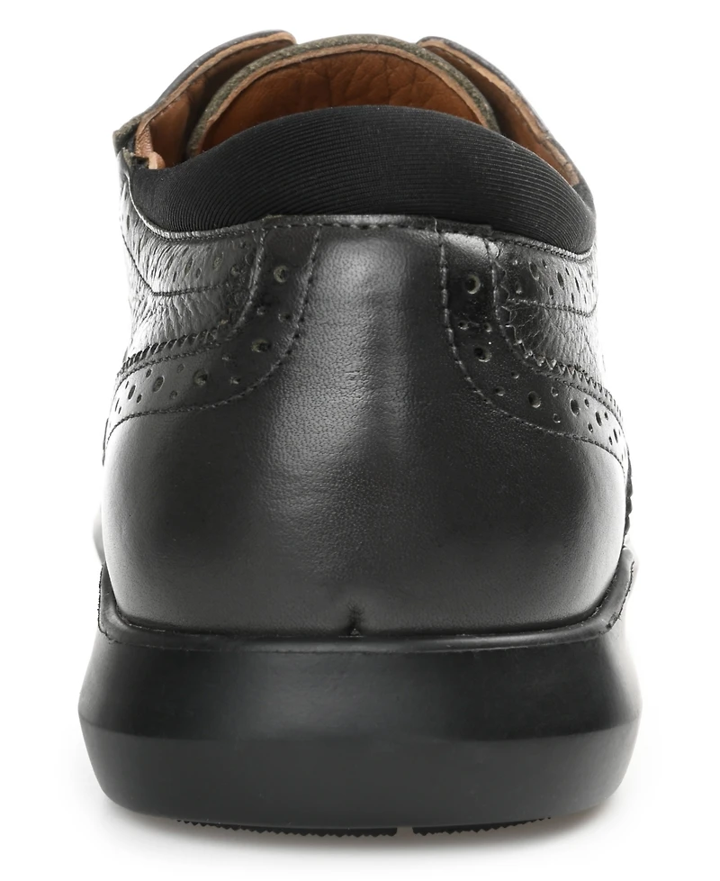 Thomas & Vine Men's Savage Embossed Wingtip Derby Dress Shoes