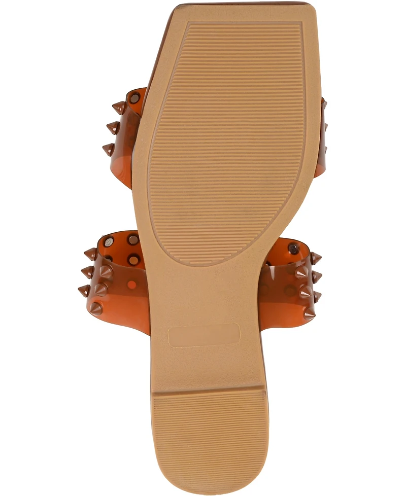Journee Collection Women's Katari Lucite Sandals