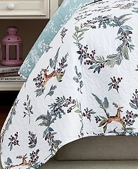 Southshore Fine Linens Happy Holidays Oversized Reversible -Pc. Quilt Set