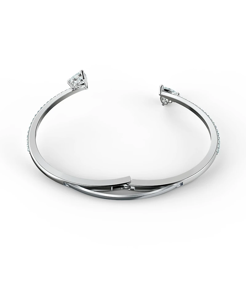 Swarovski Attract Soul Heart Rhodium Plated Bangle