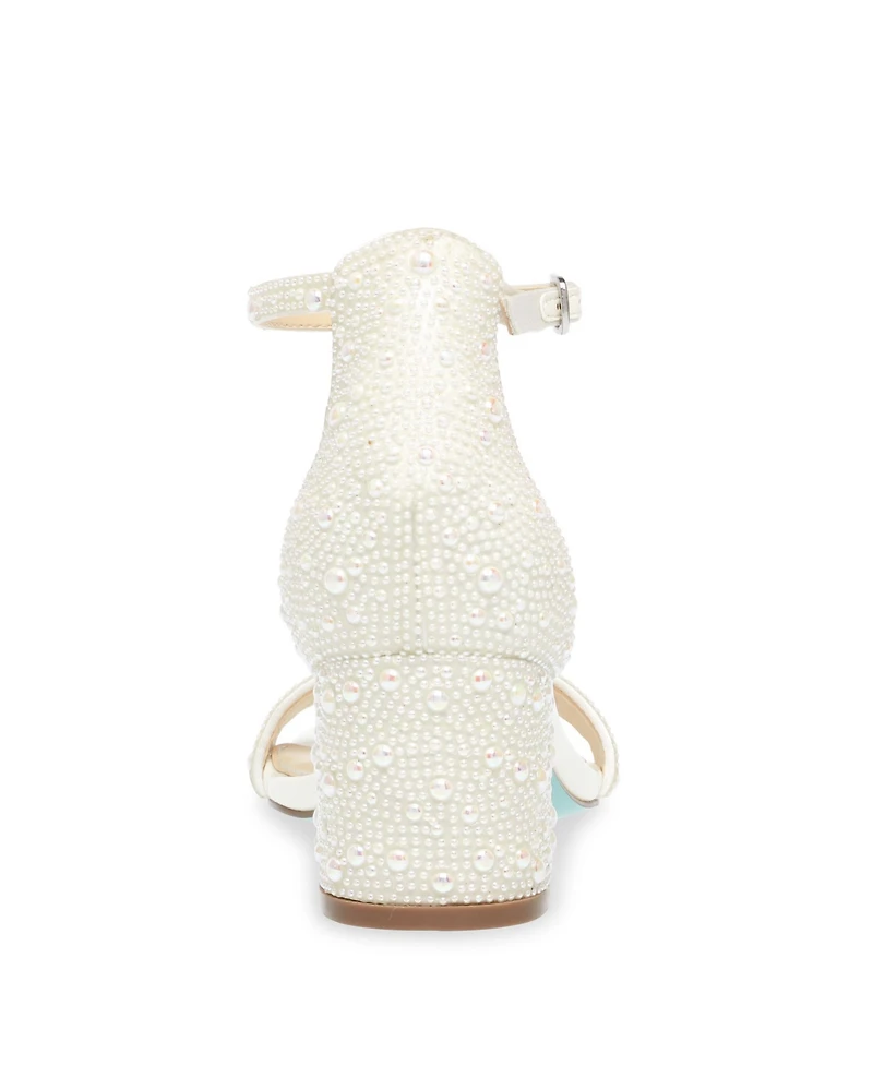 Betsey Johnson Women's Mari Block Heel Evening Sandals