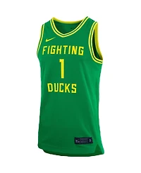 Nike Men's #1 Oregon Ducks Replica Team Basketball Jersey