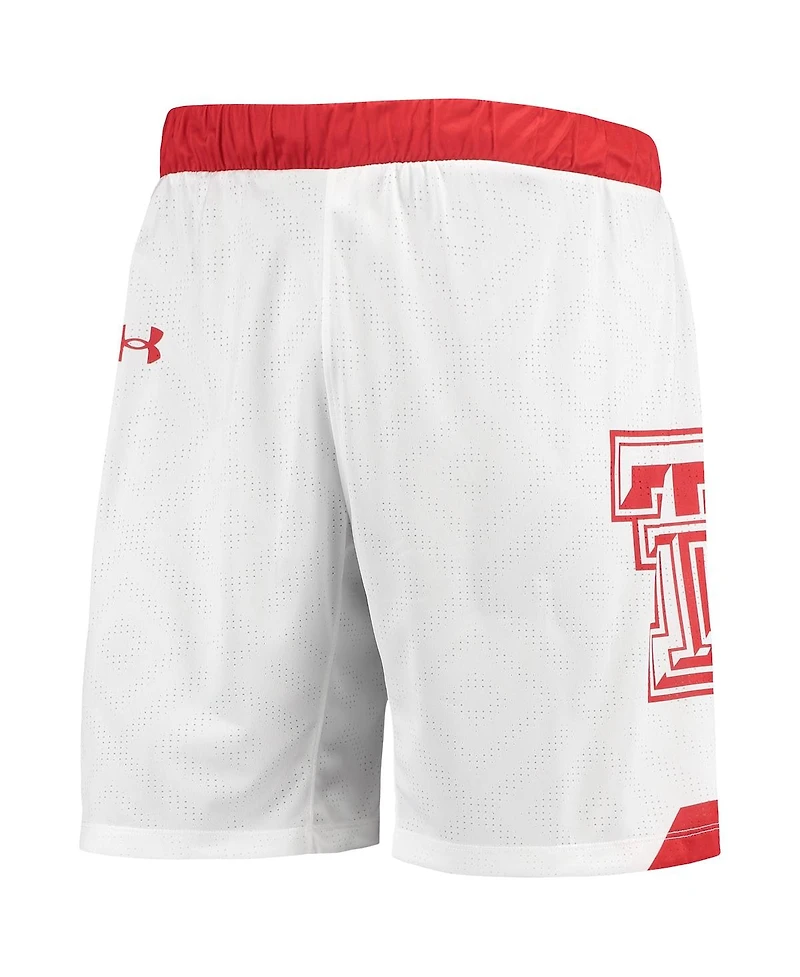 Men's Under Armour White Texas Tech Red Raiders Alternate Replica Basketball Shorts