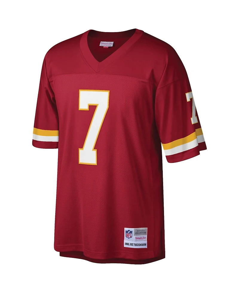 Men's Mitchell & Ness Joe Theismann Burgundy Washington Football Team Legacy Replica Jersey