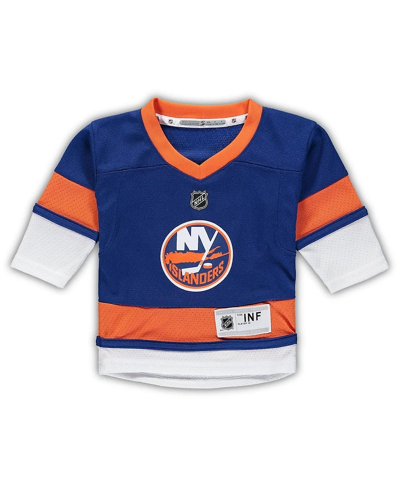 Infant Boys and Girls Mathew Barzal Royal New York Islanders Home Replica Player Jersey