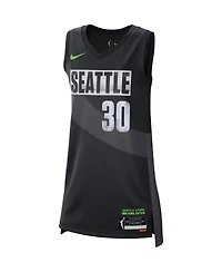 Women's Nike Breanna Stewart Black Seattle Storm Rebel Edition Jersey
