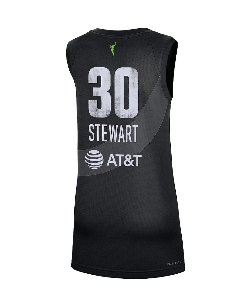 Women's Nike Breanna Stewart Black Seattle Storm Rebel Edition Jersey