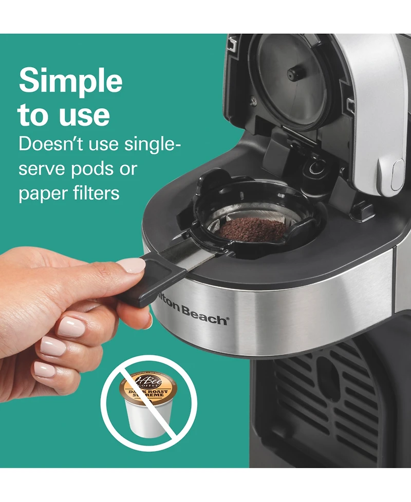 Hamilton Beach The Scoop Single-Serve Coffee Maker with Removable Reservoir