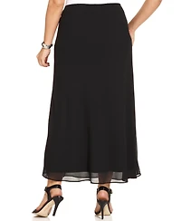Msk Plus Size Chiffon Maxi Skirt