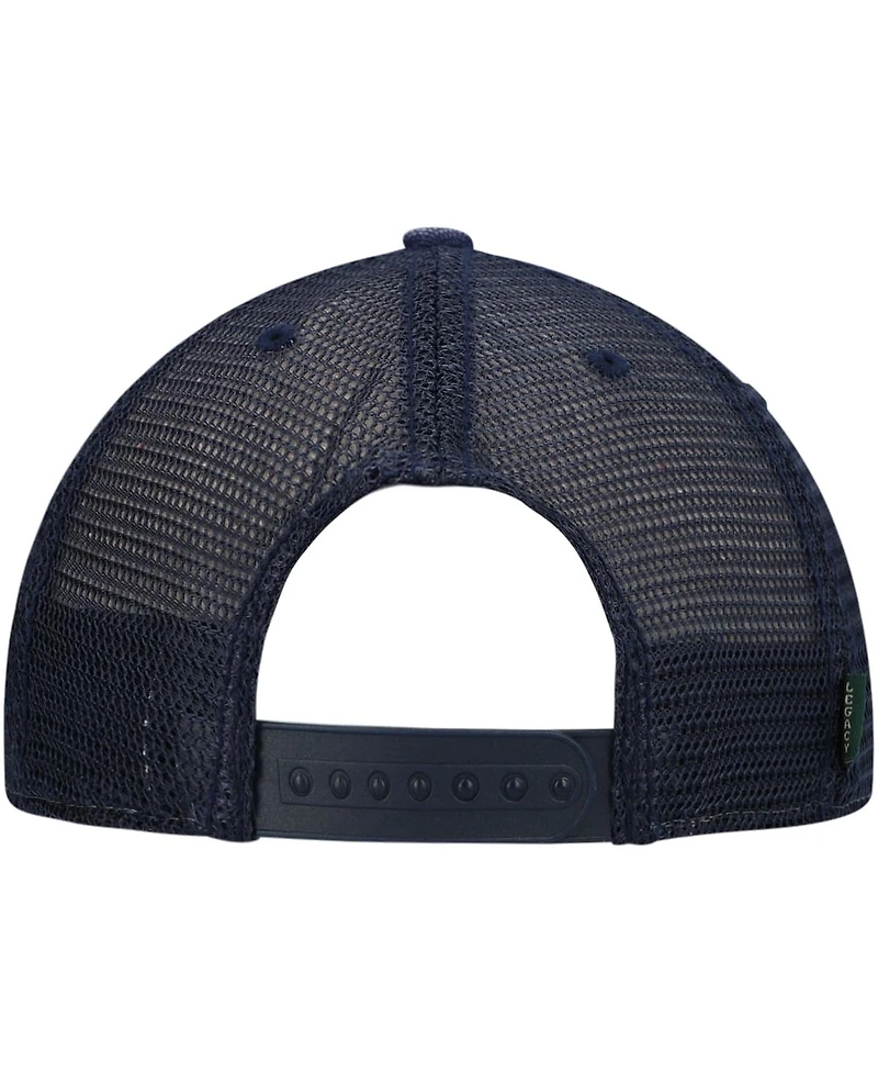 Men's Navy Georgia Tech Yellow Jackets Sun & Bars Dashboard Trucker Snapback Hat