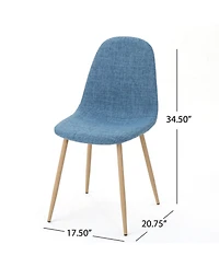 Raina Mid Century Modern Dining Chairs Set, 2 Piece