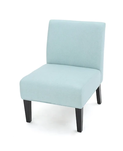 Kassi Contemporary Fabric Slipper Accent Chair