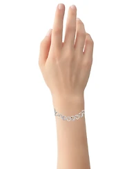 Diamond Heart Bolo Bracelet (1/6 ct. t.w.) in Sterling Silver