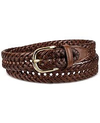 Club Room Men's Hand-Laced Braided Belt, Created for Macy's