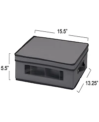 Household Essentials China Cup Chest with 12 Storage Compartments