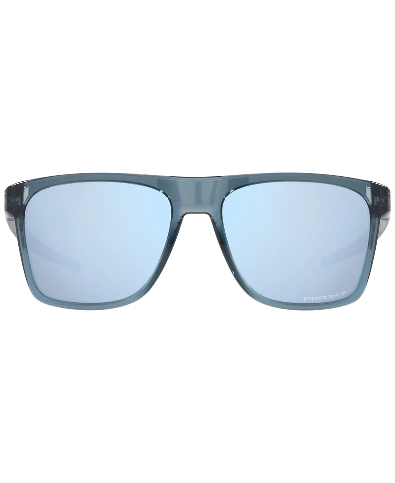 Oakley Men's Polarized Sunglasses, OO9100 Leffingwell 57