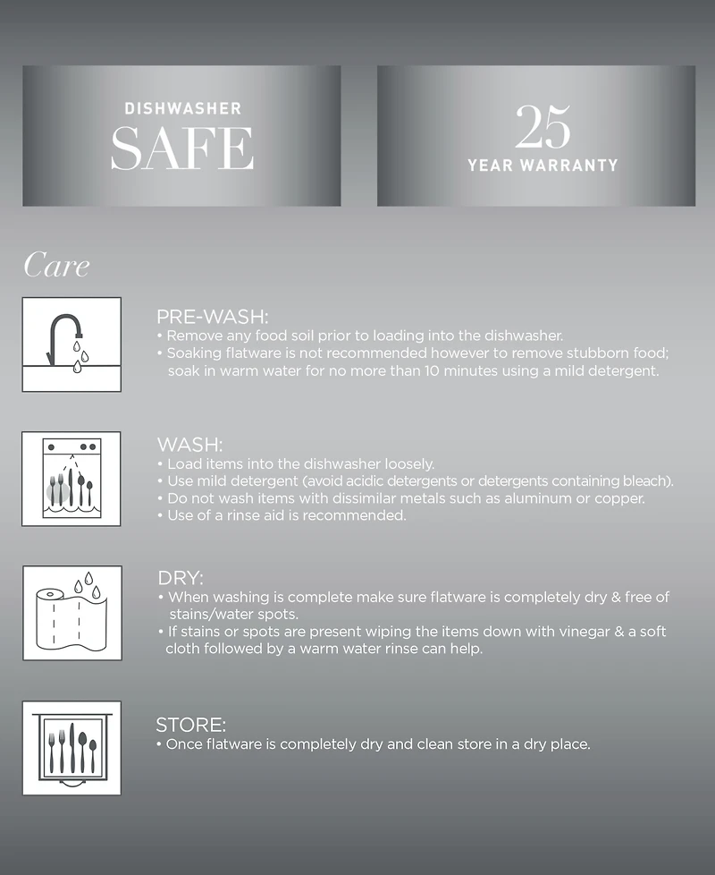 Cambridge Silversmiths Beacon Mirror 20-Piece Flatware Set, Service for 4