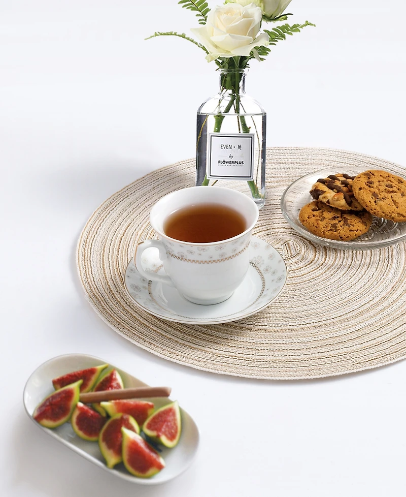 Lorren Home Trends Floral Tea and Coffee Set, 8 Piece