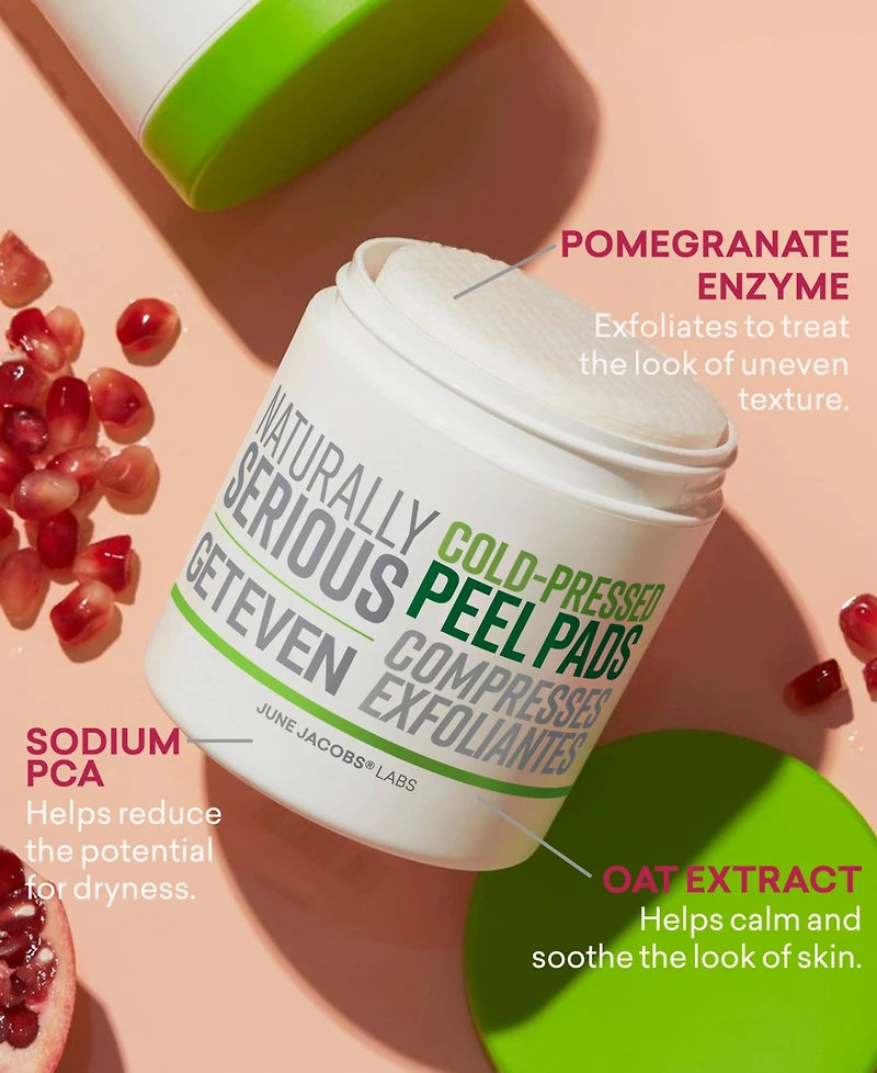 Naturally Serious Get Even Cold-Pressed Peel Pads
