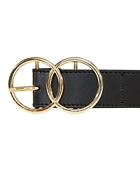 Lucky Brand Women's Double O Ring Leather Pant Belt