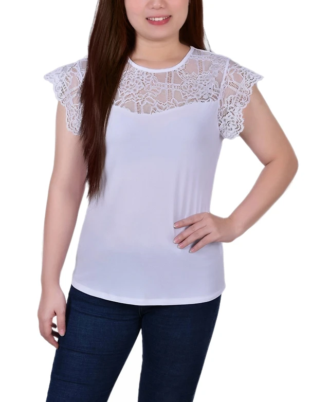 Lucky Brand Women's Smocked Lace Midi Dress - Macy's