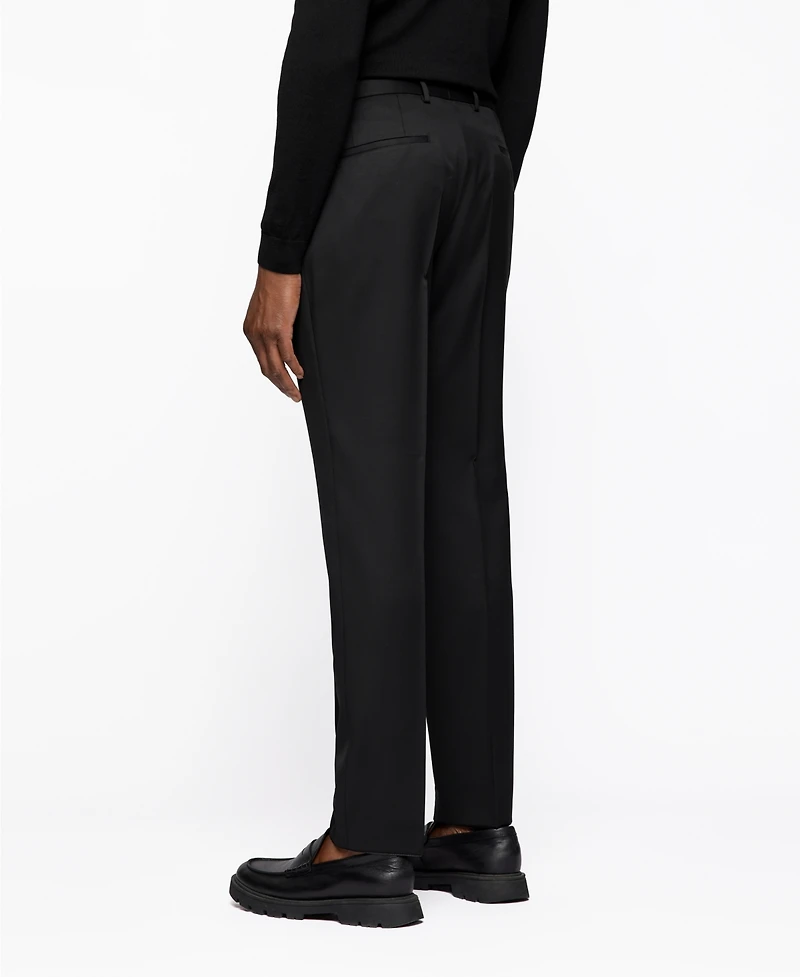 Boss by Hugo Men's Virgin-Wool Serge Slim-Fit Pants