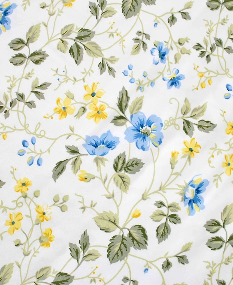 Laura Ashley Meadow Floral 3-Pc. Duvet Cover Set, Full/Queen