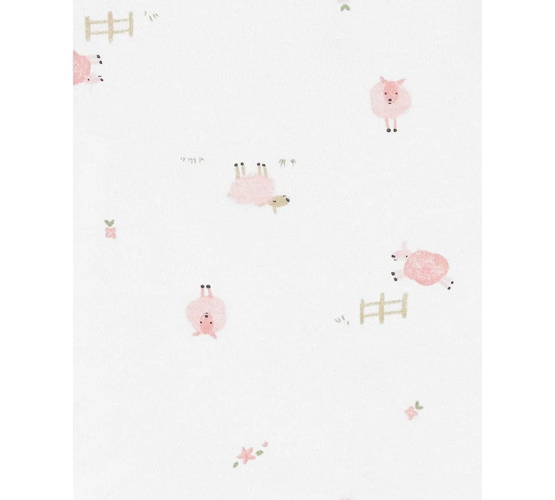 Carter's Baby Girls Terry Cardigan, Bodysuit, and Pants, 3 Piece Set