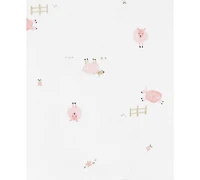 Carter's Baby Girls Terry Cardigan, Bodysuit, and Pants, 3 Piece Set