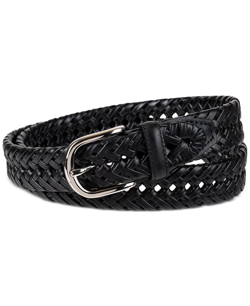 Club Room Men's Hand-Laced Braided Belt, Created for Macy's