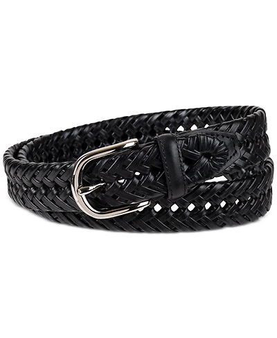 Club Room Men's Hand-Laced Braided Belt, Created for Macy's