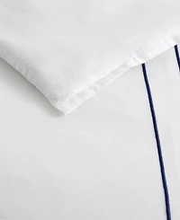 Nautica Alden White Embroidered 3-Piece Duvet Cover Set, Full/Queen