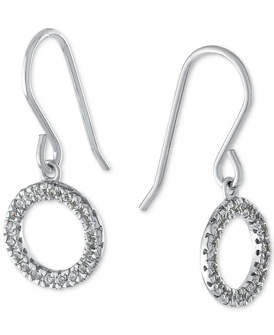 Giani Bernini Cubic Zirconia Circle Drop Earrings, Created for Macy's