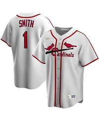 Men's Nike Ozzie Smith White St. Louis Cardinals Home Cooperstown Collection Player Jersey