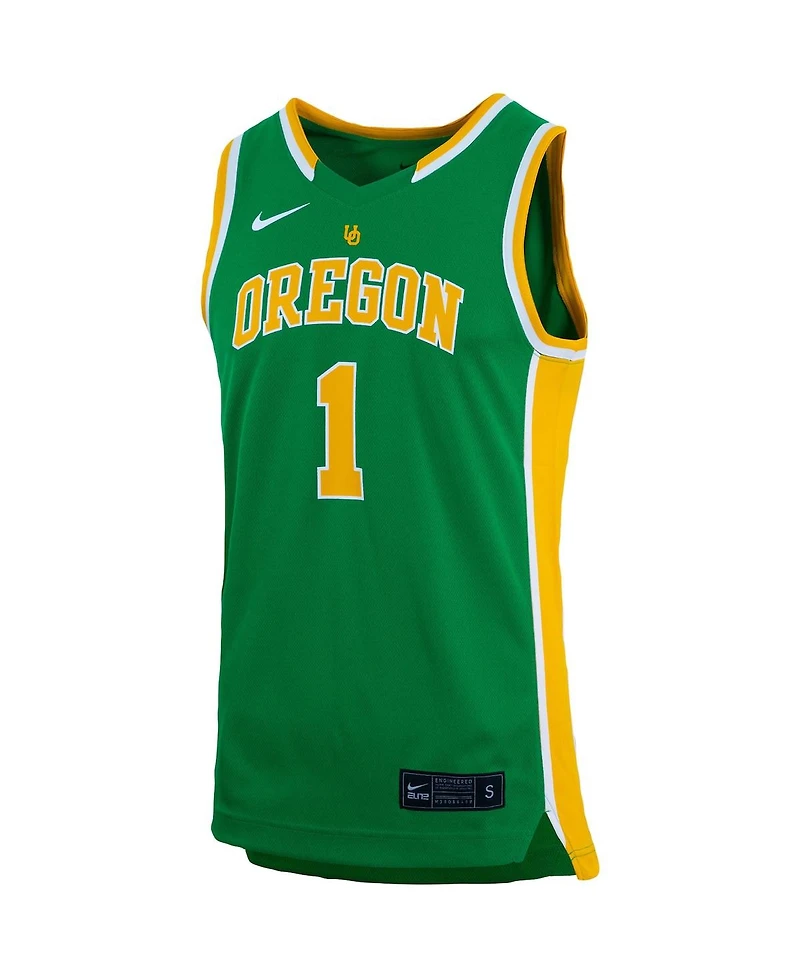 Nike Men's #1 Oregon Ducks Replica Team Basketball Jersey